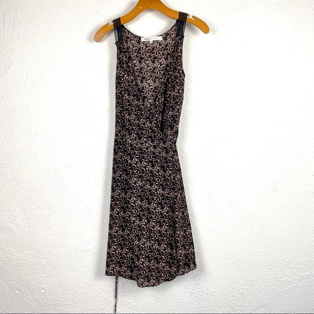 BARBARA BUI Petite Floral Wrap Silk Dress size 38